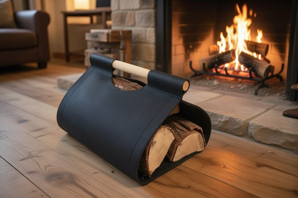Gardin Leather Şömine Aksesuarı