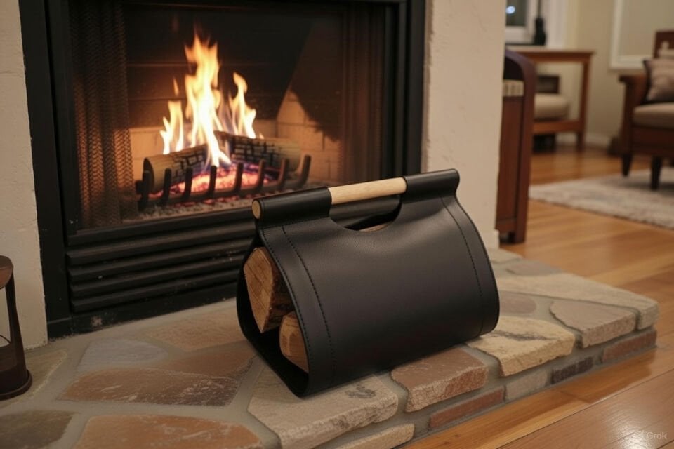 Gardin Leather Şömine Aksesuarı