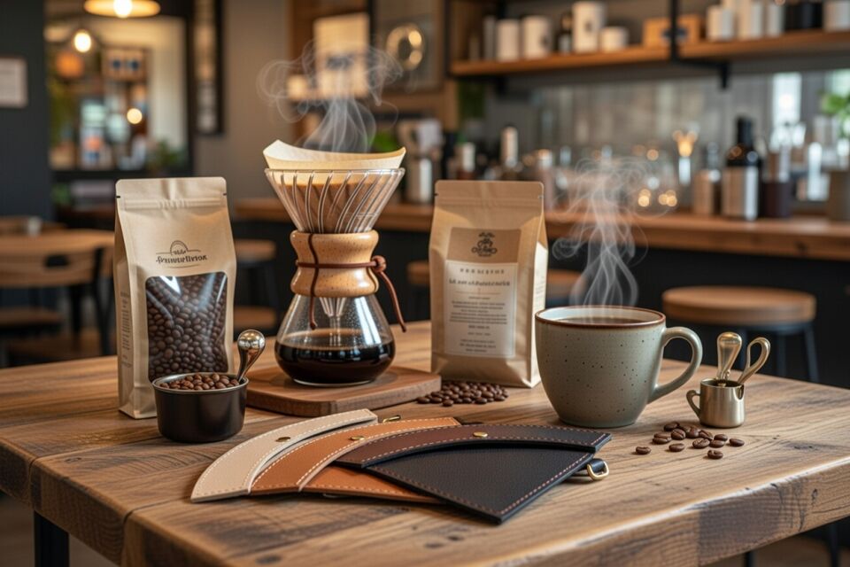 Leather Coffee Filter Holder-Black