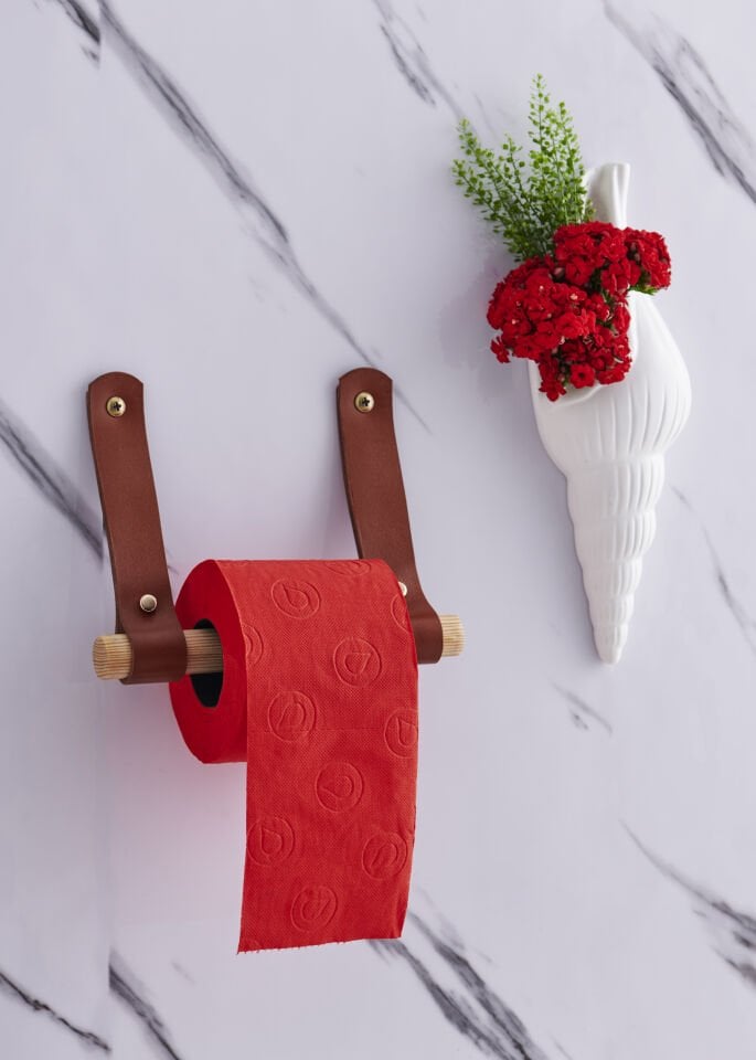 Handcrafted Leather Toilet Paper Holder